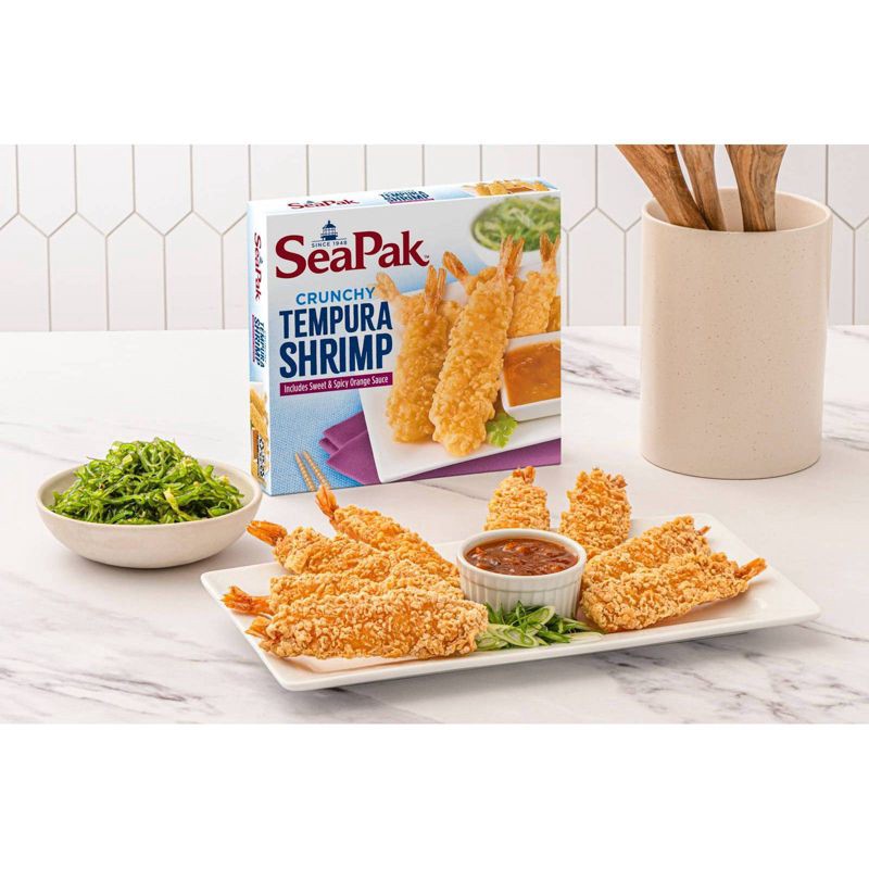 slide 6 of 8, Sea Pak SeaPak Tempura Shrimp in Crispy Coating - Frozen - 8.2oz, 8.2 oz