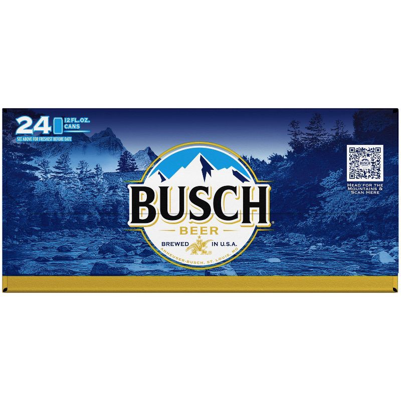 slide 4 of 11, Busch Beer - 24pk/12 fl oz Cans, 24 ct; 12 fl oz