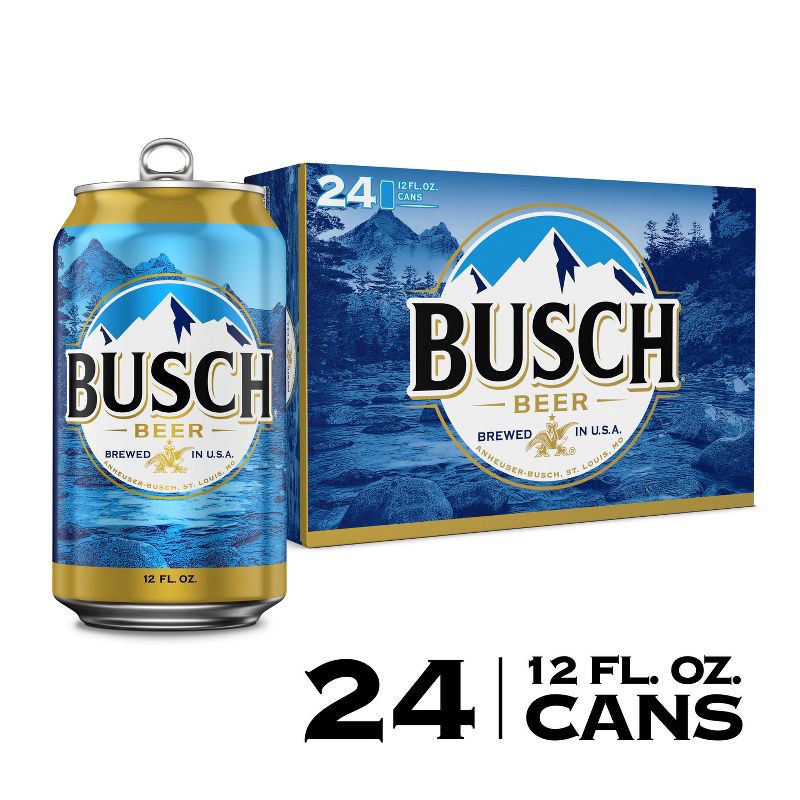 slide 11 of 11, Busch Beer - 24pk/12 fl oz Cans, 24 ct; 12 fl oz