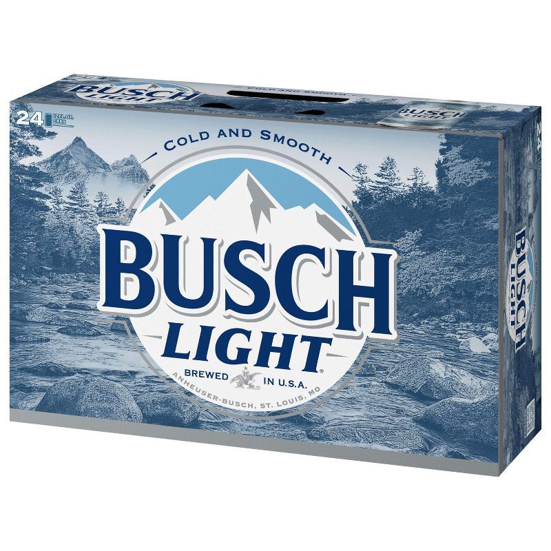 slide 2 of 9, Busch Light Beer - 24pk/12 fl oz Cans, 24 ct; 12 fl oz