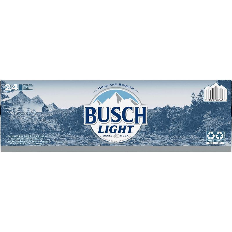 slide 9 of 9, Busch Light Beer - 24pk/12 fl oz Cans, 24 ct; 12 fl oz