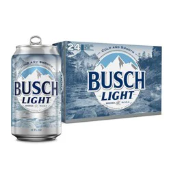 Busch Light American Lager Beer - 24pk/12 fl oz Cans