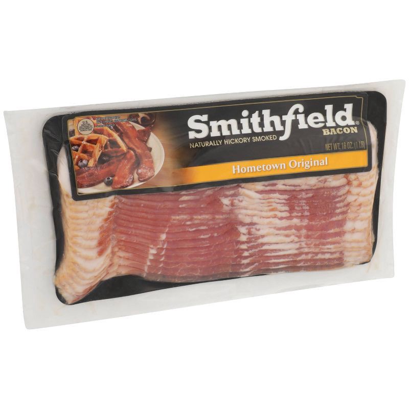 slide 2 of 4, Smithfield Hometown Original Bacon - 16oz, 16 oz