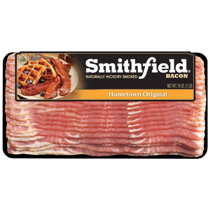 slide 1 of 4, Smithfield Hometown Original Bacon - 16oz, 16 oz