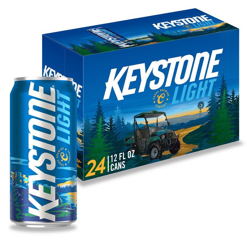 slide 1 of 8, Keystone Light Beer - 24pk/12 fl oz Cans, 24 ct; 12 fl oz