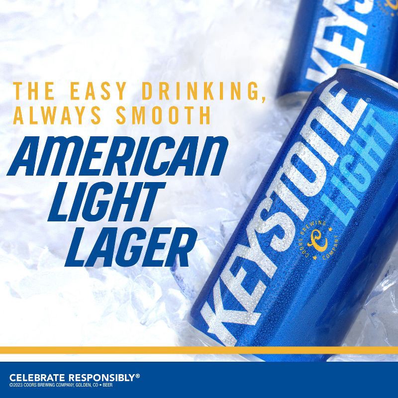 slide 3 of 8, Keystone Light Beer - 24pk/12 fl oz Cans, 24 ct; 12 fl oz