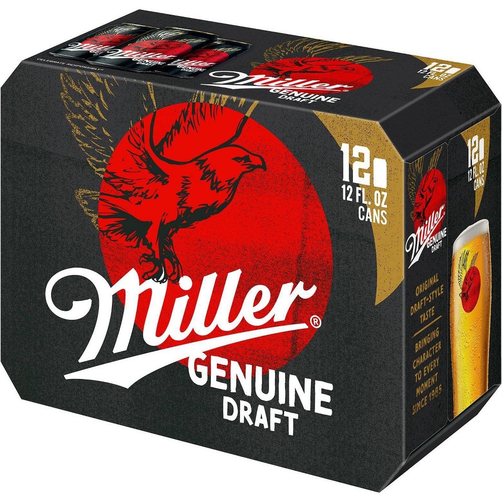 slide 4 of 4, Miller Genuine Draft Beer, 12 ct; 12 fl oz