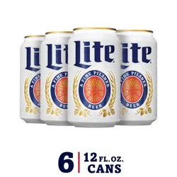 Miller Lite Beer - 6pk/12 fl oz Cans