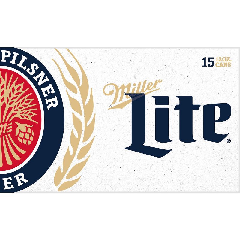 slide 7 of 9, Miller Lite Beer - 15pk/12 fl oz Cans, 15 ct; 12 fl oz