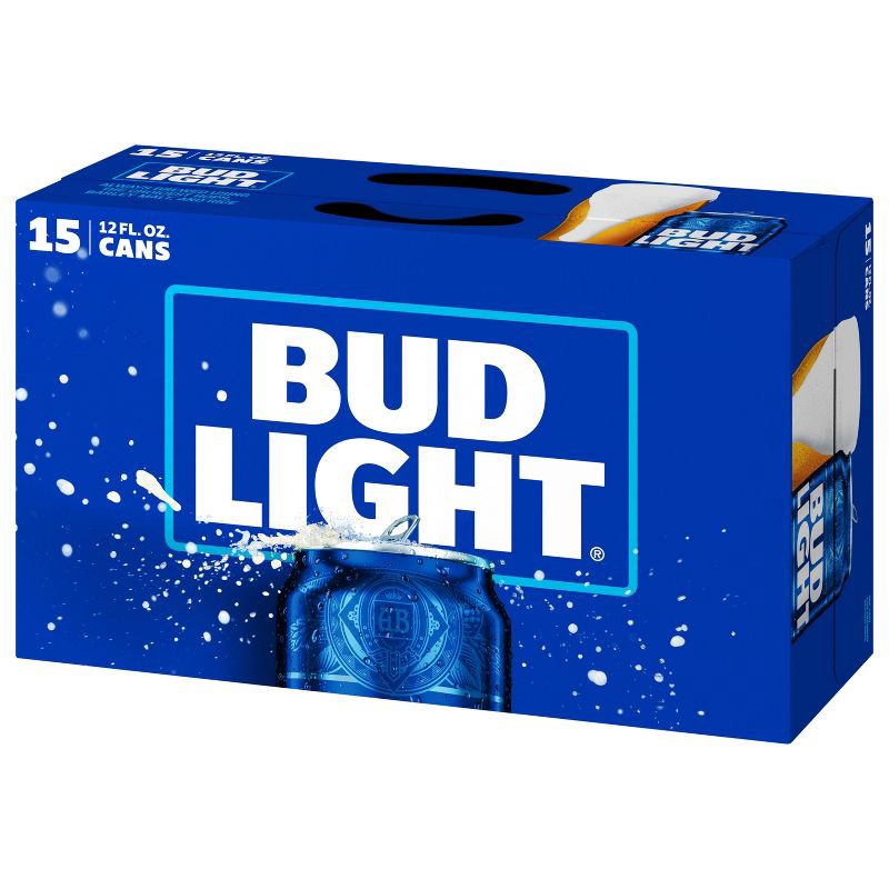 slide 2 of 11, Bud Light Beer - 15pk/12 fl oz Cans, 15 ct; 12 fl oz