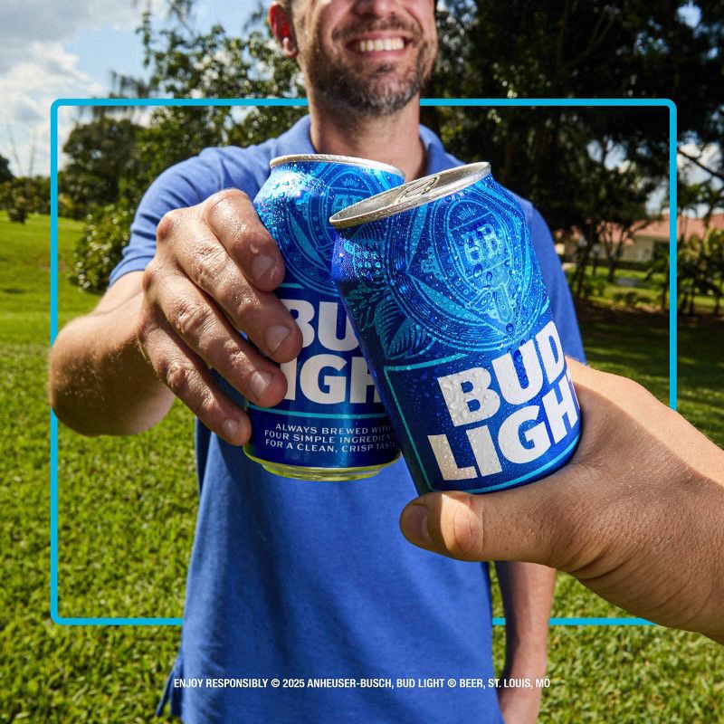 slide 7 of 8, Bud Light American Lager Beer - 15pk/12 fl oz Cans, 15 ct; 12 fl oz
