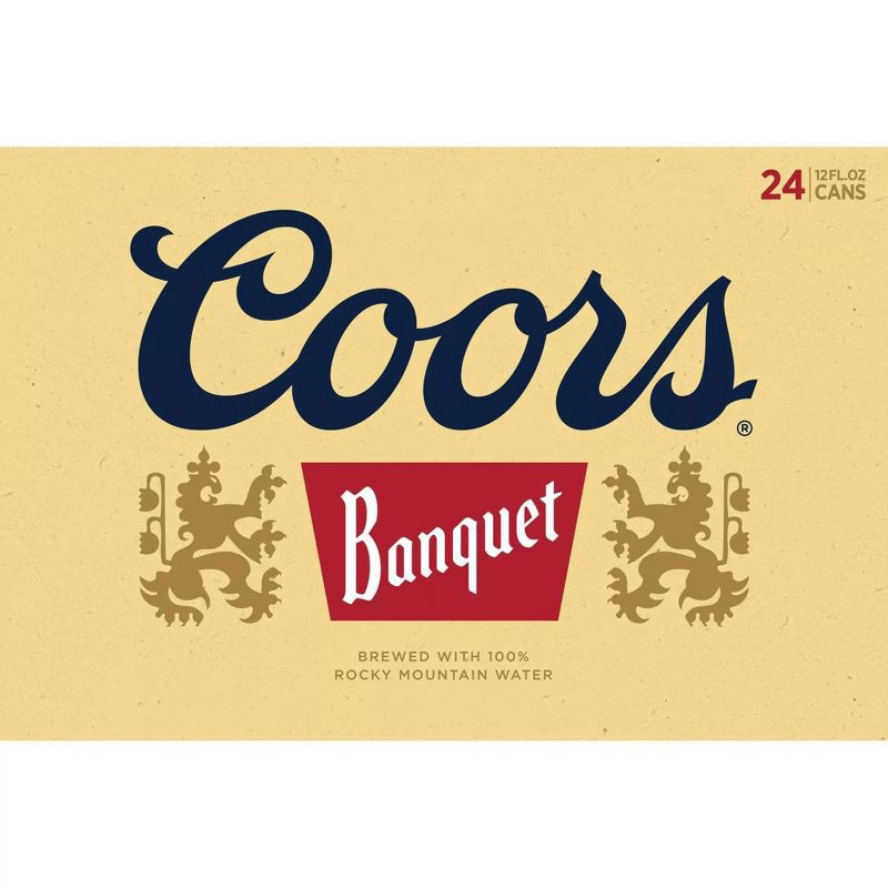 slide 6 of 6, Coors Banquet Lager Beer - 24pk/12 fl oz Cans, 24 ct; 12 fl oz
