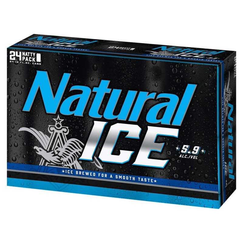 slide 2 of 8, Natural Ice Beer - 24pk/12 fl oz Cans, 24 ct; 12 fl oz