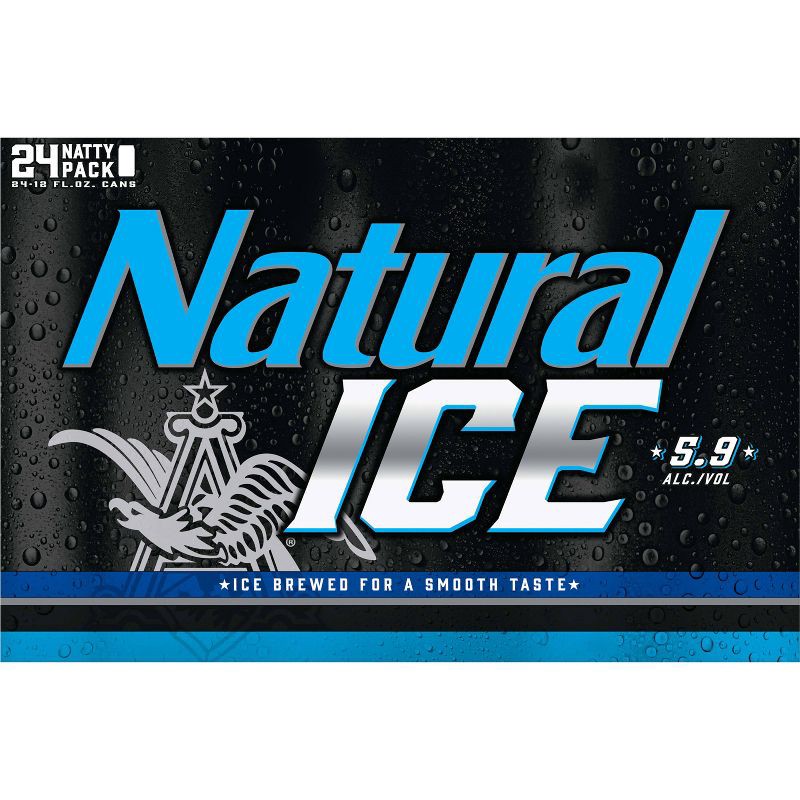 slide 3 of 8, Natural Ice Beer - 24pk/12 fl oz Cans, 24 ct; 12 fl oz
