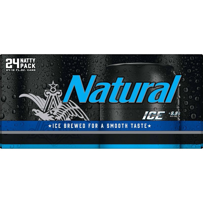 slide 4 of 8, Natural Ice Beer - 24pk/12 fl oz Cans, 24 ct; 12 fl oz