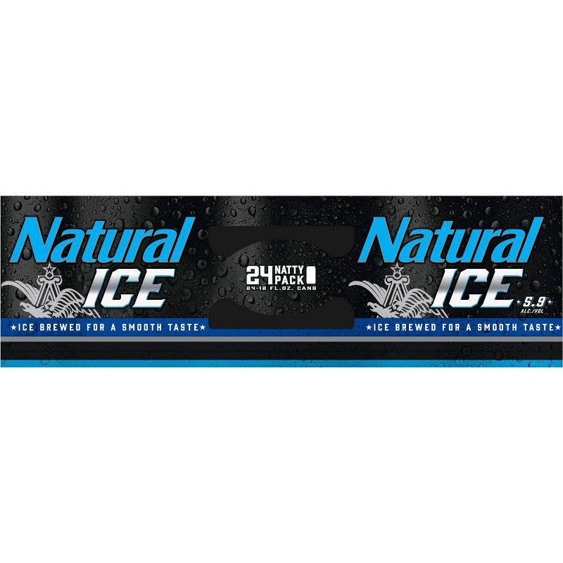 slide 6 of 8, Natural Ice Beer - 24pk/12 fl oz Cans, 24 ct; 12 fl oz