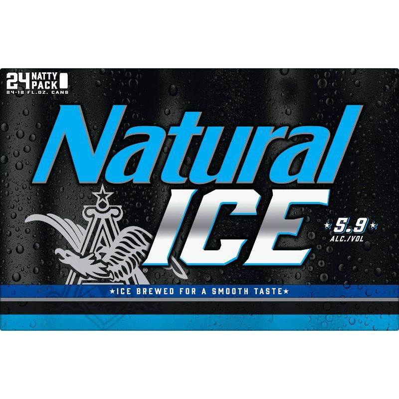 slide 7 of 8, Natural Ice Beer - 24pk/12 fl oz Cans, 24 ct; 12 fl oz