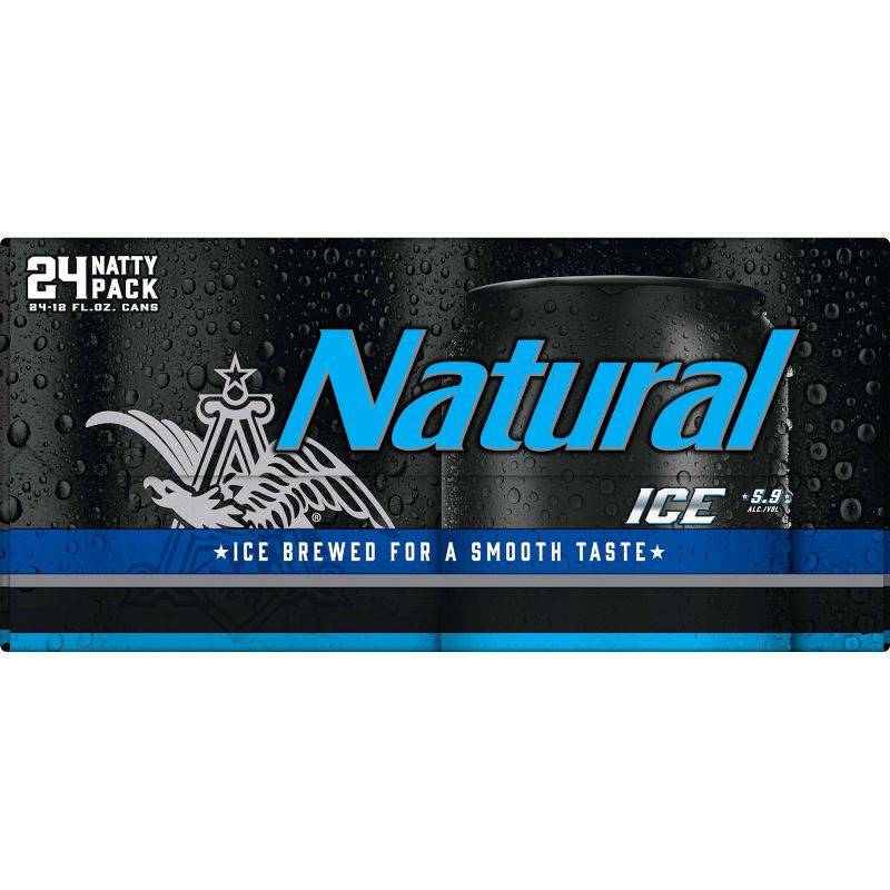 slide 8 of 8, Natural Ice Beer - 24pk/12 fl oz Cans, 24 ct; 12 fl oz