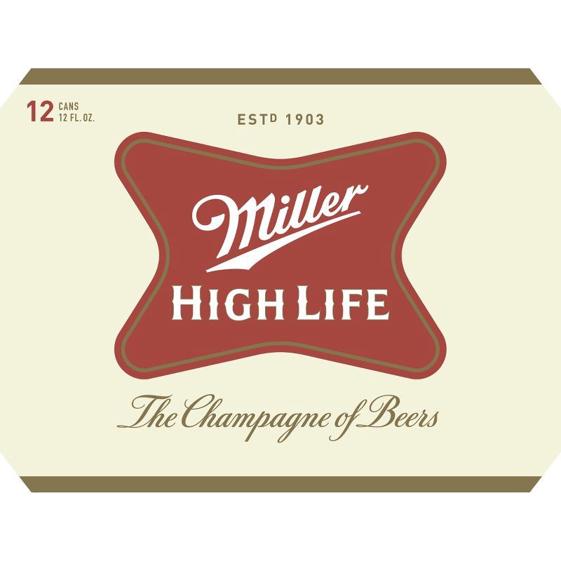 slide 7 of 9, Miller High Life Beer - 12pk/12 fl oz Cans, 12 ct; 12 fl oz