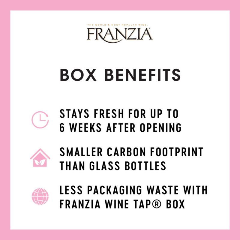 slide 4 of 8, Franzia Sunset Blush Rose Wine - 3L Box, 3 liter