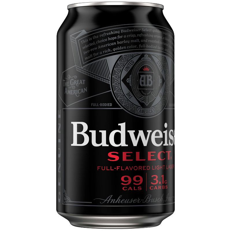 slide 3 of 10, Budweiser Select Full-Flavored Light Lager Beer - 30pk/12 fl oz Cans, 30 ct; 12 fl oz