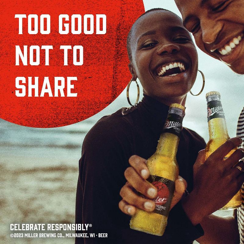 slide 8 of 9, Miller Genuine Draft Beer - 24pk/12 fl oz Bottles, 12 fl oz