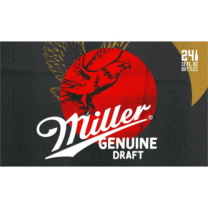 slide 2 of 9, Miller Genuine Draft Beer - 24pk/12 fl oz Bottles, 12 fl oz