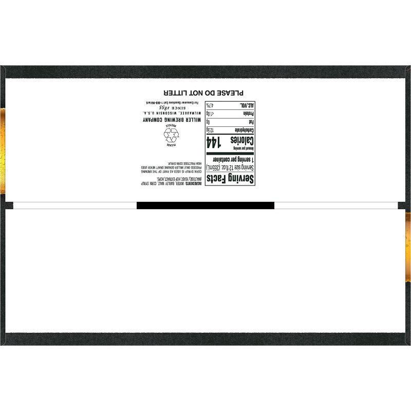 slide 7 of 9, Miller Genuine Draft Beer - 24pk/12 fl oz Bottles, 12 fl oz