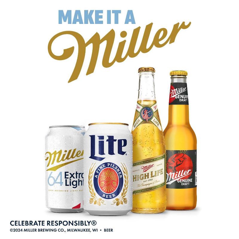 slide 5 of 14, Miller Extra Light Beer - 30pk/12 fl oz Cans, 30 ct, 12 fl oz