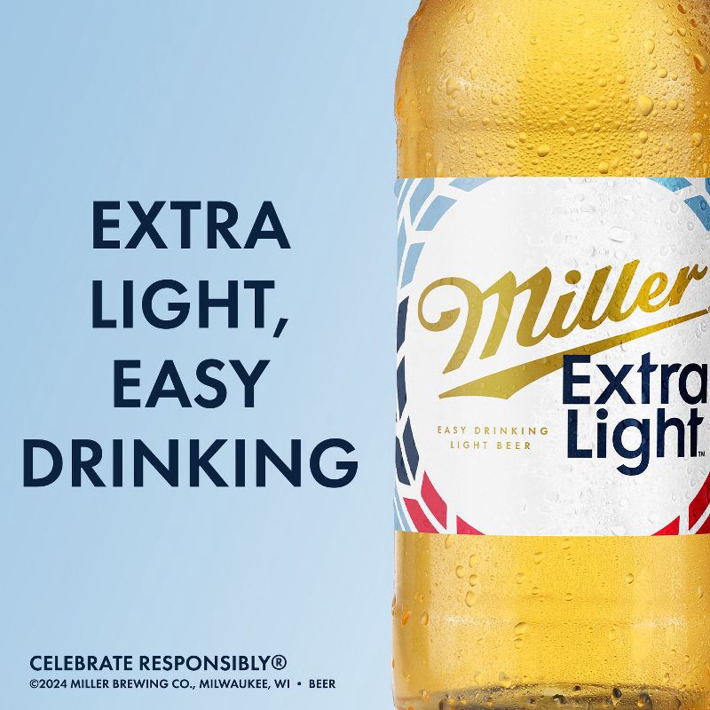 slide 11 of 13, Miller Extra Light Beer - 30pk/12 fl oz Cans, 30 ct, 12 fl oz