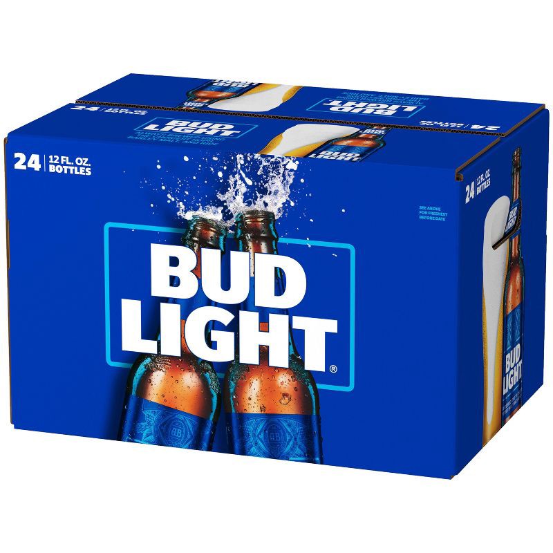 slide 2 of 12, Bud Light Beer - 24pk/12 fl oz Bottles, 24 ct; 12 fl oz