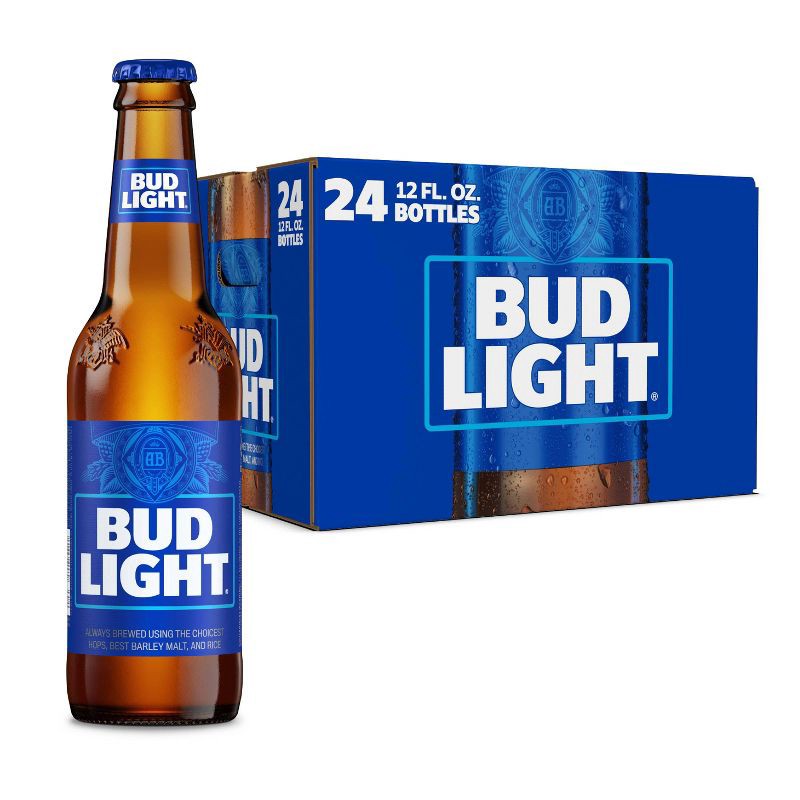 slide 1 of 13, Bud Light Beer - 24pk/12 fl oz Bottles, 24 ct; 12 fl oz