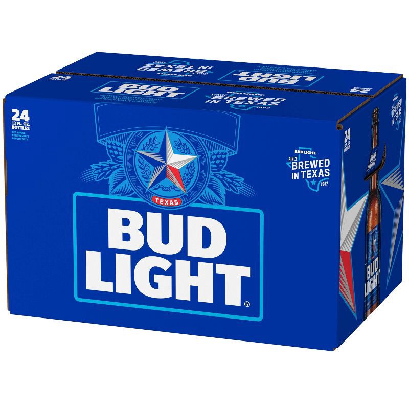 slide 3 of 12, Bud Light Beer - 24pk/12 fl oz Bottles, 24 ct; 12 fl oz