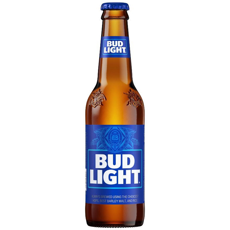 slide 12 of 13, Bud Light American Lager Beer - 24pk/12 fl oz Bottles, 24 ct; 12 fl oz