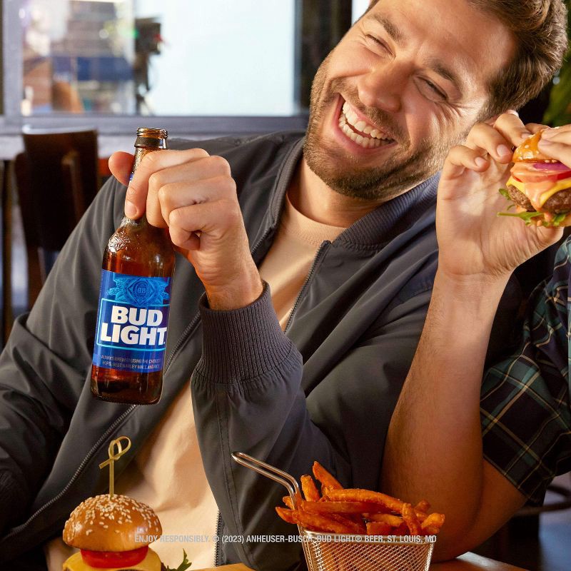 slide 8 of 13, Bud Light American Lager Beer - 24pk/12 fl oz Bottles, 24 ct; 12 fl oz