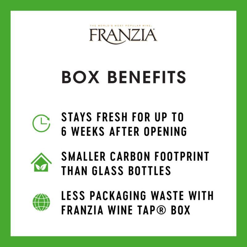 slide 5 of 8, Franzia Crisp White Wine - 3L Box, 3 liter