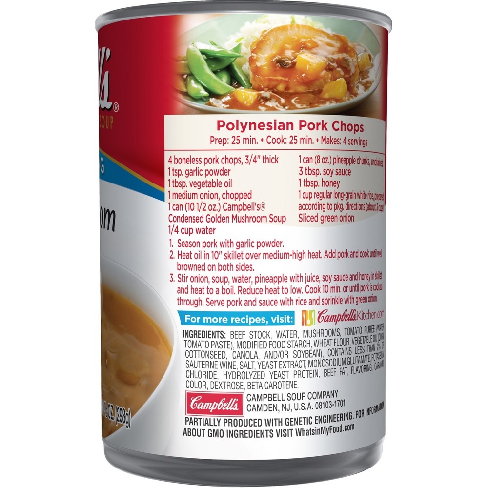 slide 5 of 8, Campbell's Condensed Golden Mushroom Soup, 10.5 oz Can, 10.5 oz