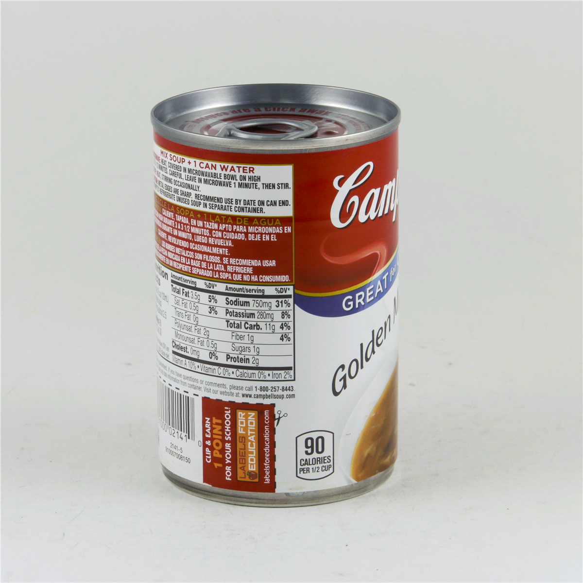 slide 7 of 8, Campbell's Condensed Golden Mushroom Soup, 10.5 oz Can, 10.5 oz