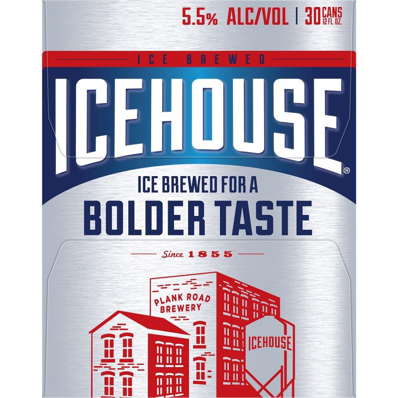 slide 4 of 9, Icehouse Ice Lager Beer - 30pk/12 fl oz Cans, 30 ct; 12 fl oz