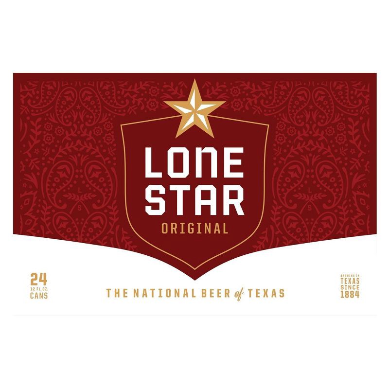 slide 3 of 5, Lone Star Beer - 24pk/12 fl oz Cans, 24 ct; 12 fl oz