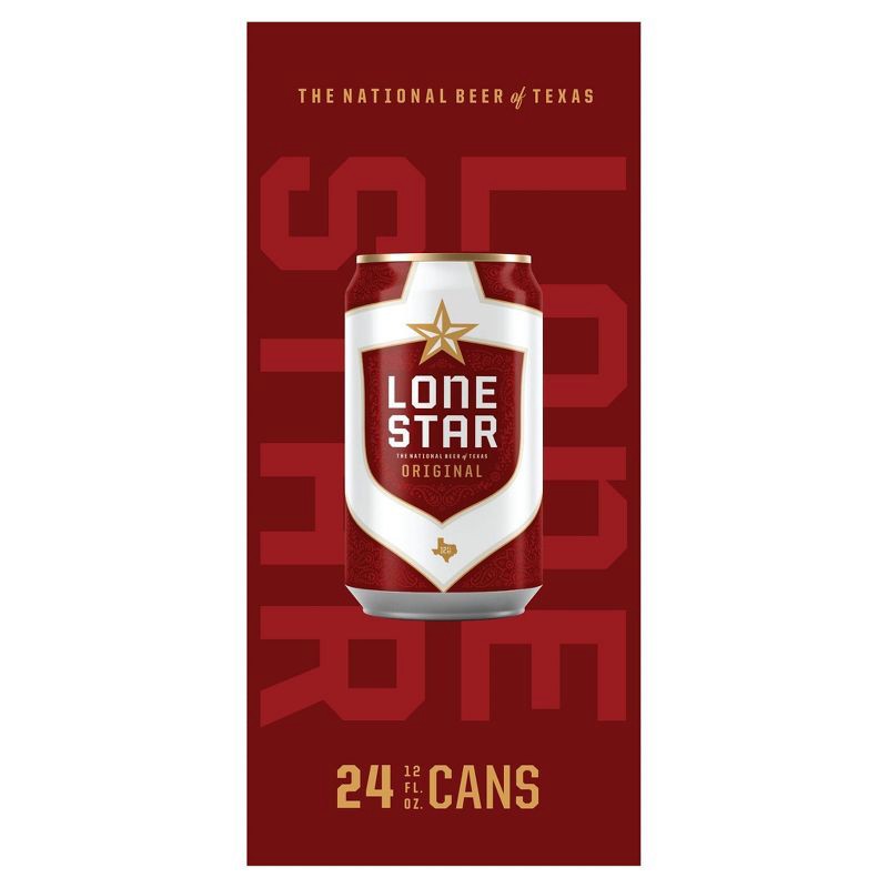 slide 3 of 5, Lone Star Beer - 24pk/12 fl oz Cans, 24 ct; 12 fl oz