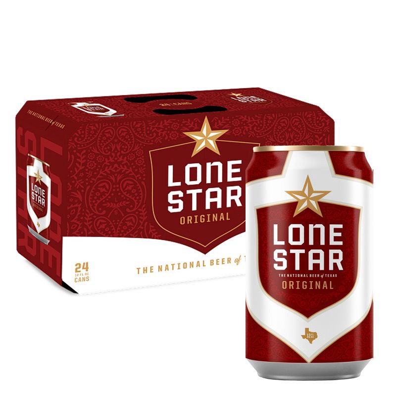 slide 1 of 5, Lone Star Beer - 24pk/12 fl oz Cans, 24 ct; 12 fl oz