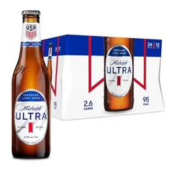 Michelob ULTRA Superior Light American Lager Beer - 24pk/12 fl oz Bottles