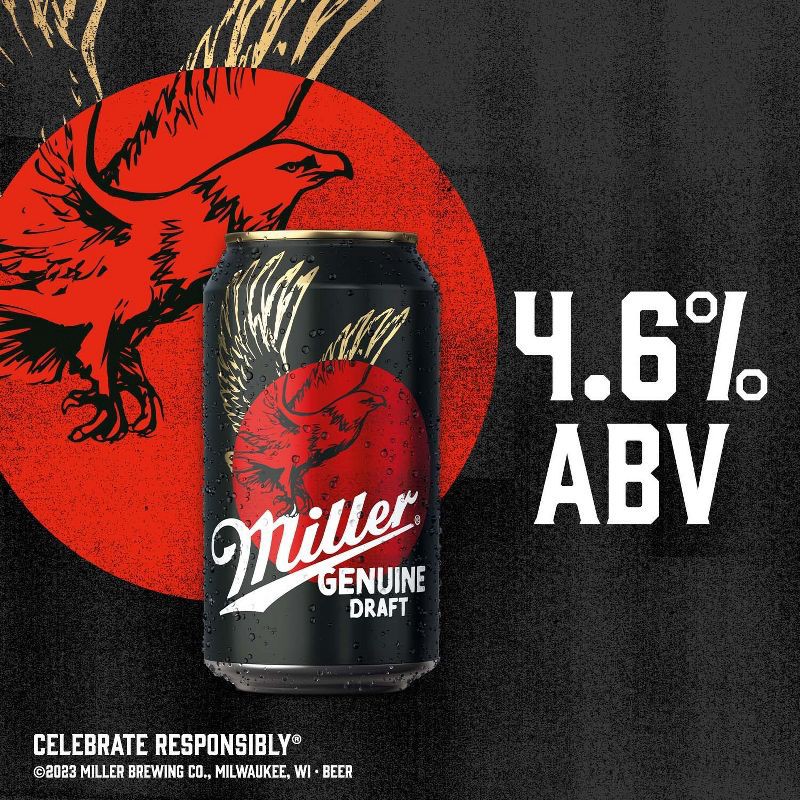 slide 2 of 6, Miller Genuine Draft Beer - 24pk/12 fl oz Cans, 24 ct; 12 fl oz