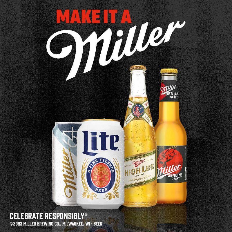 slide 5 of 6, Miller Genuine Draft Beer - 24pk/12 fl oz Cans, 24 ct; 12 fl oz