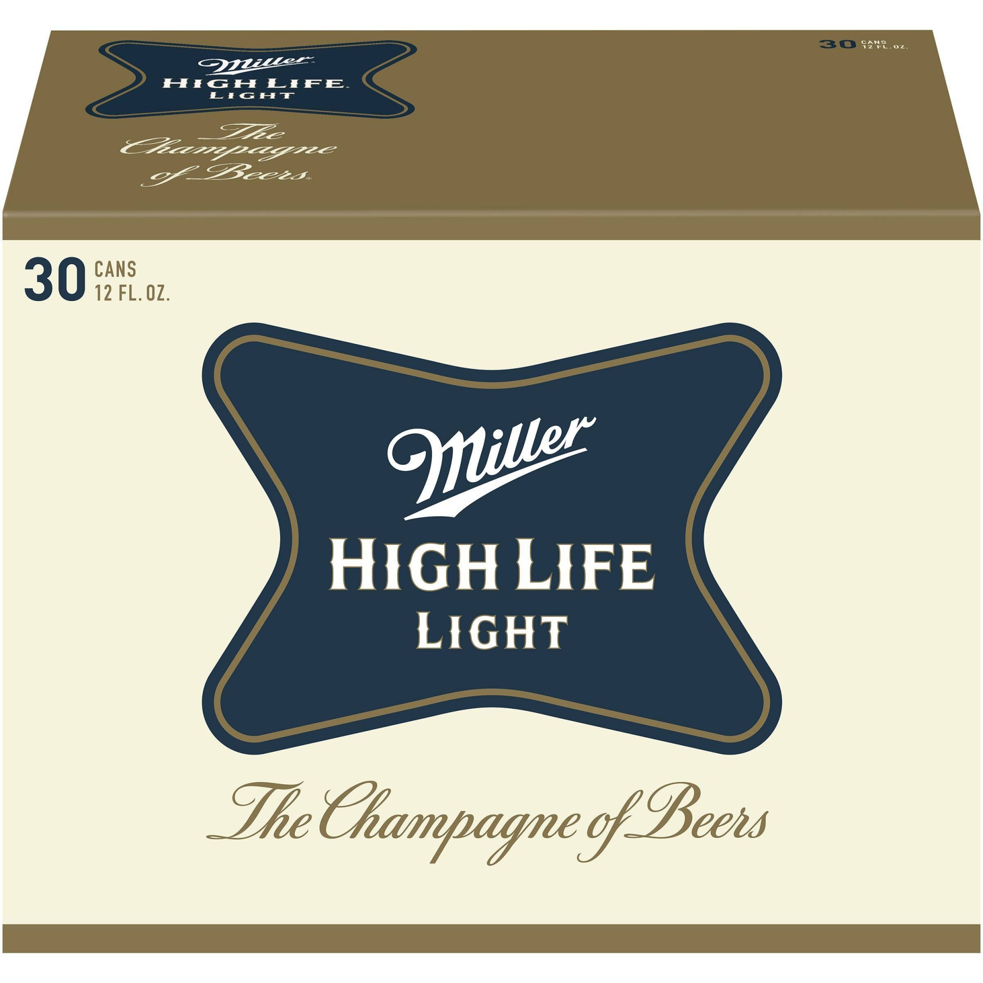 slide 1 of 4, Miller High Life Light Beer, 30 ct, 12 fl oz