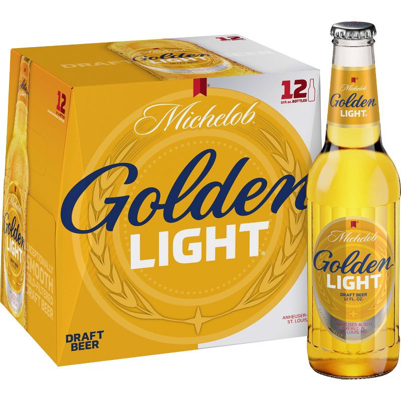slide 1 of 8, Michelob Golden Draft Michelob Golden Light Draft Beer - 12pk/12 fl oz Bottles, 12 ct; 12 fl oz