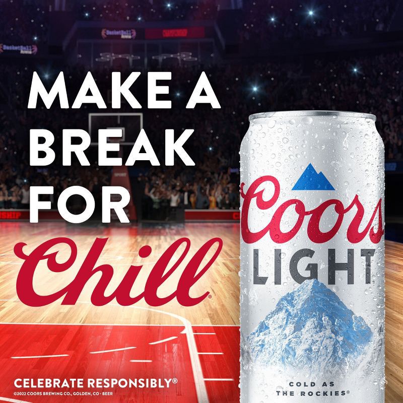 slide 7 of 7, Coors Light Beer - 24 fl oz Can, 24 fl oz