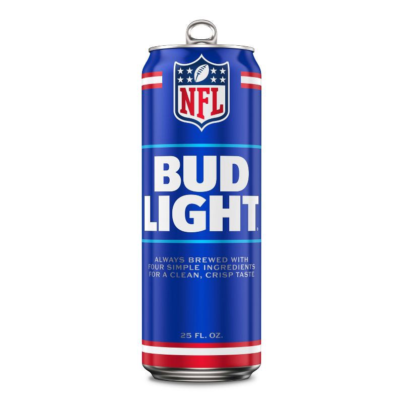 slide 1 of 9, Bud Light American Lager Beer - 25 fl oz Can, 25 fl oz