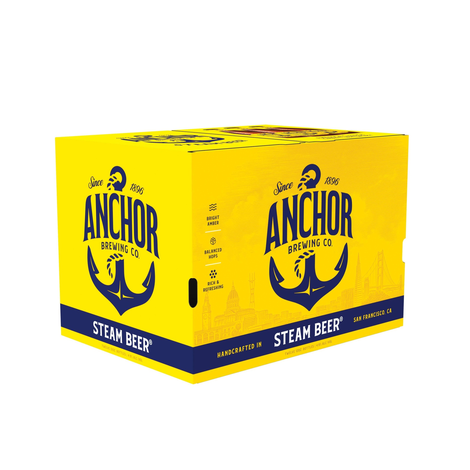 slide 1 of 2, Anchor Brewing Anchor Steam Beer - 12pk/12 fl oz Bottles, 12 ct, 12 fl oz